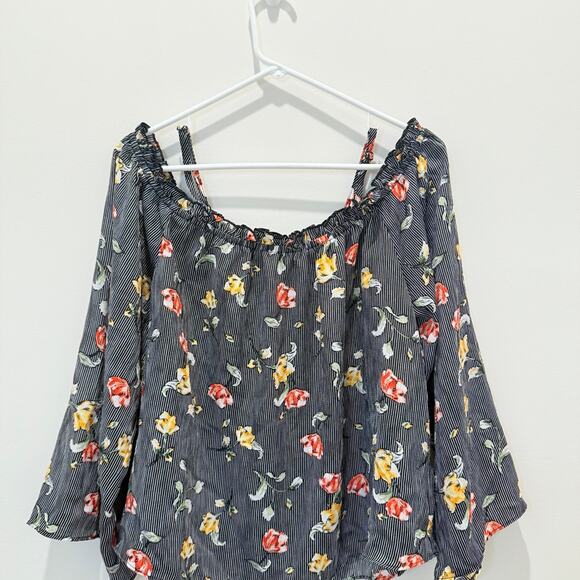 Takara Top Blouse Women’s Large Flowy Lightweight Floral Resort Wear Feminine - Picture 11 of 15